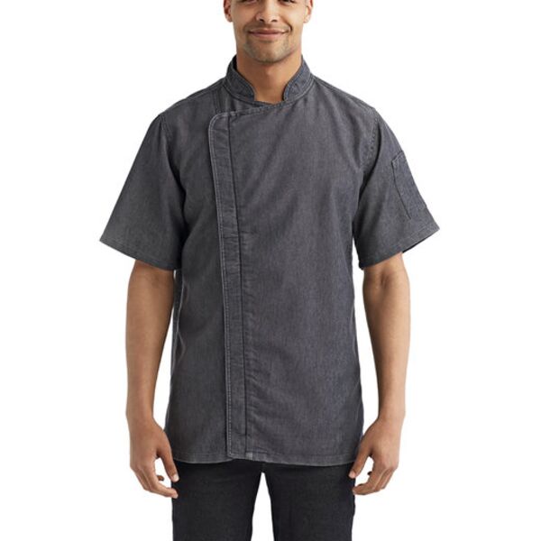 Unisex Zip-Close Short Sleeve Chef's Coat Thumbnail