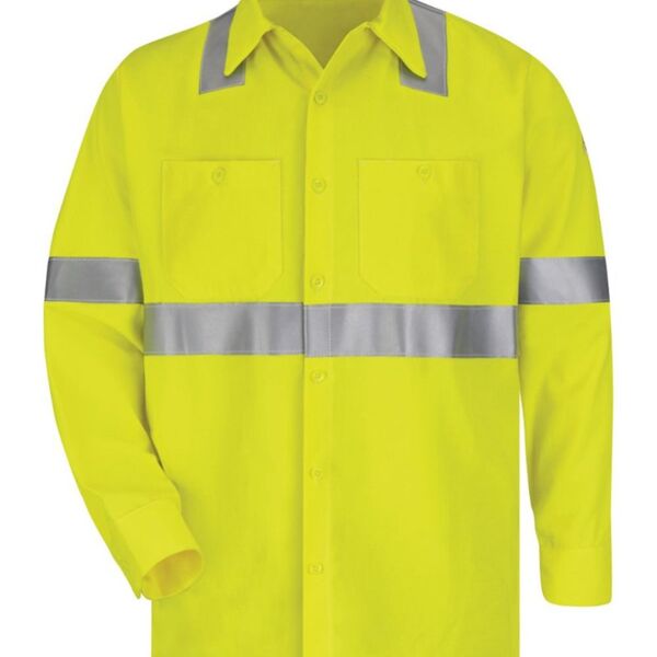 Men's High Visibility Long Sleeve Work Shirt Thumbnail